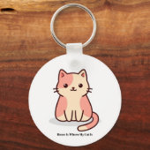 Funny Cat Lover Keychain – Cute Gift Schlüsselanhänger (Rückseite)