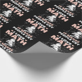 Funny Cat Lover Mathematics Spaß Mathematik Nerd Geschenkpapier (Ecke)