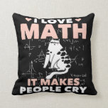 Funny Cat Lover Mathematics Spaß Mathematik Nerd Kissen<br><div class="desc">Cat Mathe und Schullehrer Jokes. Funny Cat Lover Mathematics Spaß Mathematik Nerd.</div>