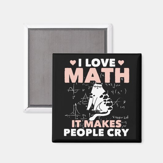 Funny Cat Lover Mathematics Spaß Mathematik Nerd Magnet (Vorderseite/Rückseite)