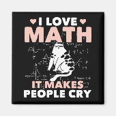 Funny Cat Lover Mathematics Spaß Mathematik Nerd Magnet (Vorne)