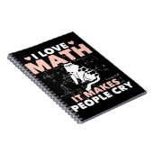 Funny Cat Lover Mathematics Spaß Mathematik Nerd Notizblock (Rechte Seite)
