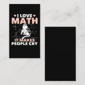 Funny Cat Lover Mathematics Spaß Mathematik Nerd Visitenkarte (Vorne/Hinten)