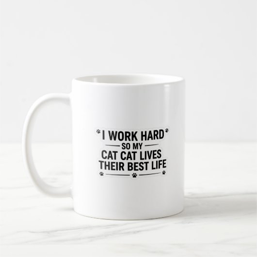 Funny Cat Lover Mug Kaffeetasse (Links)