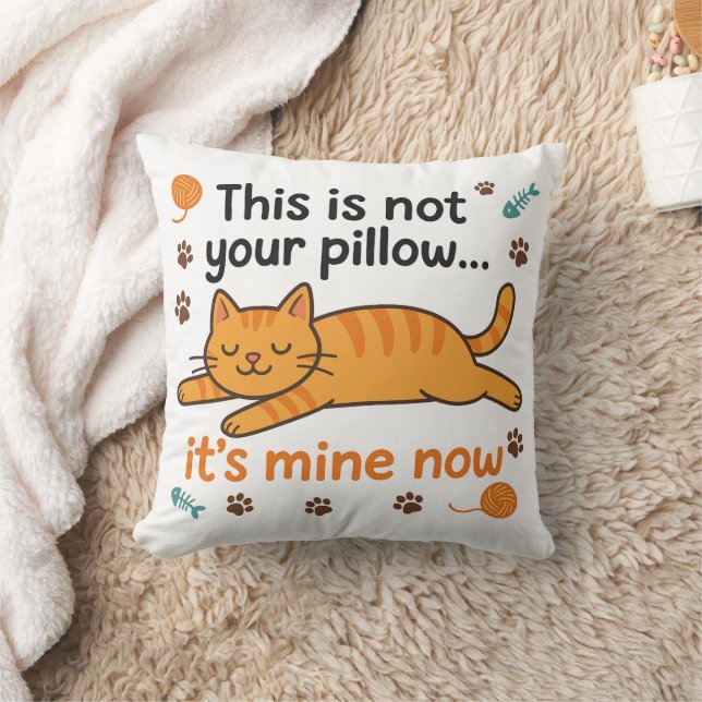 Funny Cat Lover Pillow Kissen (Decke)