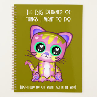 Funny Cat Lover Planner Planer