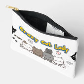 Funny Cat Lover Pouch Beutel Geschenk für Frauen (Offen)