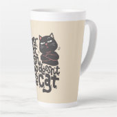 Funny Cat Lover Quote Design Milchtasse (Rechte Ecke)