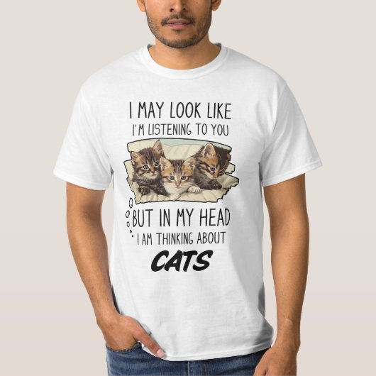 Funny Cat Lover T-Shirt (Vorderseite)