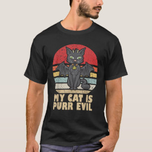 Funny Cat Lover T-Shirts meine Katze ist reine bös
