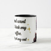 Funny Cat Lover Tasse Cat Mama Cat Vater (Zentrum)