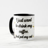 Funny Cat Lover Tasse Cat Mama Cat Vater (Vorderseite Links)