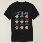 Funny Cat Lover Toe Beans T-Shirt (Design vorne)