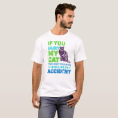 Funny Cat Lover Warning T - Shirt (Vorne ganz)