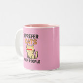 Funny Cat Lover Zweifarbige Tasse (Vorderseite Links)