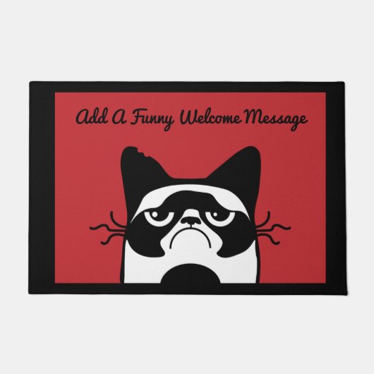 Funny Cat Lovers Door Mat Fußmatte (Vorderseite)
