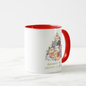 Funny Cat Lovers MeowChristmas mit niedlicher Cat Tasse (VorderseiteRechts)