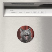 Funny Cat Magnet (In Situ (Geschirrspüler))