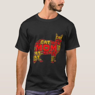 Funny Cat Mama Mütter Tag T-Shirt
