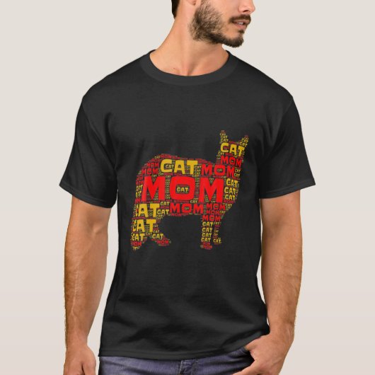 Funny Cat Mama Mütter Tag T-Shirt (Vorderseite)