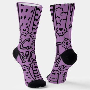 Funny Cat Mama Paws Socken
