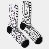 Funny Cat Mama Paws Socken (Rechts)