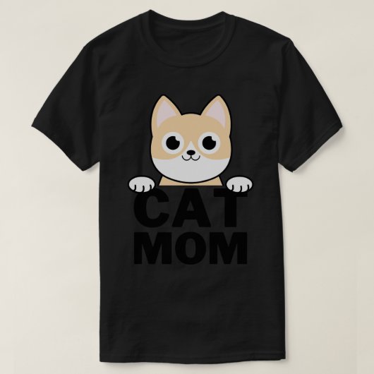 Funny Cat Mama T-Shirt (Design vorne)