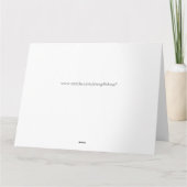 Funny Cat Massage Geburtstag Big Karte (Rückseite)