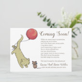 Funny Cat Maus Illustration und Text Schwangerscha Ankündigung (Stehend Vorderseite)