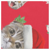 Funny Cat Maus und Catnix Weihnachtsstoff Stoff (Nahaufnahme)