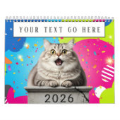 Funny Cat Meme Calendar 2026 Kalender (Titelbild)