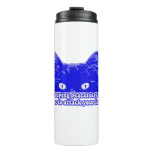 Funny Cat Meme für Kätzchenbesitzer und -liebhaber Thermosbecher
