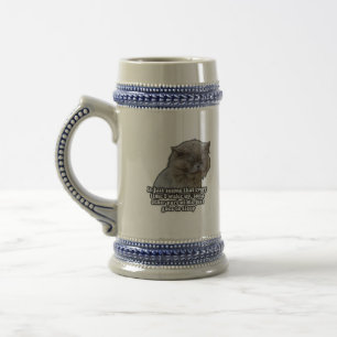 Funny Cat Meme für Kätzchenliebhaber und Katzenbes Bierglas