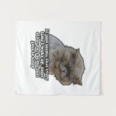 Funny Cat Meme für Kätzchenliebhaber und Katzenbes Wandteppich (Vorderseite (Horizontal))