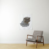 Funny Cat Meme für Kätzchenliebhaber und Katzenbes Wandteppich (Beispiel)