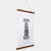 Funny cat meme für Katzenbesitzer und Katzenliebha Wandteppich Mit Holzrahmen (Gewinkelt)