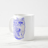 Funny Cat Meme für Katzenbesitzer und Kitesurfer Kaffeetasse (Vorderseite Links)