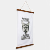 Funny cat meme für Katzenfreunde und Katzenliebhab Wandteppich Mit Holzrahmen (Gewinkelt)