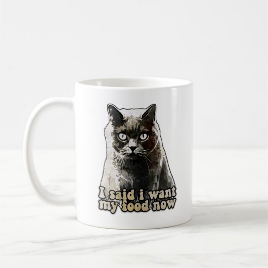 Funny Cat Meme für Katzenliebhaber und Kätzchenbes Kaffeetasse (Links)