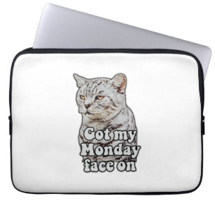 Funny Cat Meme für Kitty Liebhaber und Katzenliebh Laptopschutzhülle