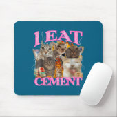 Funny Cat Meme I Eat Cement Japanese Quote Animal Mousepad (Mit Mouse)