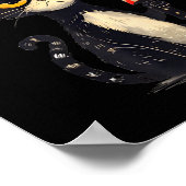 Funny Cat Meme I Require Snacks Design Men Women  Poster (Ecke)