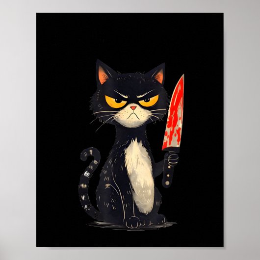 Funny Cat Meme I Require Snacks Design Men Women  Poster (Vorne)