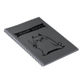 Funny Cat Meme I Require Snacks Notizblock (Rechte Seite)