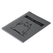 Funny Cat Meme I Require Snacks Notizblock (Linke Seite)