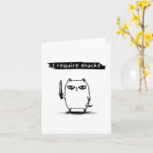Funny Cat Meme Ich brauche Snacks Design Männer Fr Karte (Gelbe Blume)