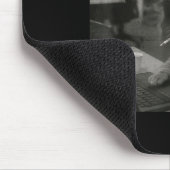 Funny Cat Meme Rauchen Zigarette bei der Arbeit Sp Mousepad (Ecke)