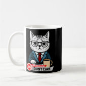 Funny Cat Meme Sarcastic Humor I Dont Care Cat  Kaffeetasse (Links)
