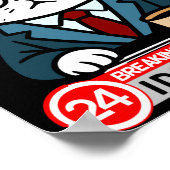 Funny Cat Meme Sarcastic Humor I Dont Care Cat  Poster (Ecke)