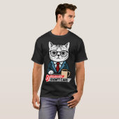 Funny Cat Meme Sarcastic Humor I Dont Care Cat  T-Shirt (Vorne ganz)